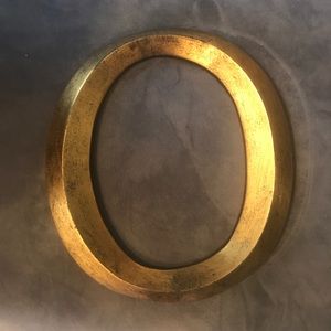 Gold Decorative Letter O